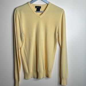 Yellow super soft v neck sweater.